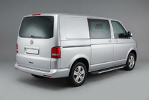 Volkswagen T5 2010–2015 Sidosteg Bosphorus Grey (2 st, aluminium) Lång hjulbas foto 1