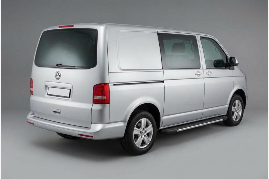 Volkswagen T5 2010–2015 Sidosteg Bosphorus Grey (2 st, aluminium) Lång hjulbas Image