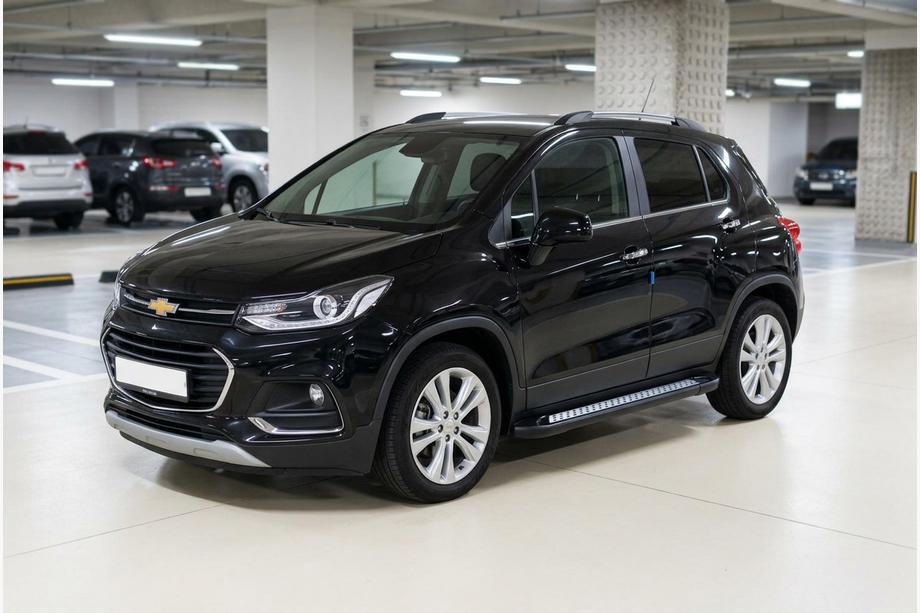 Chevrolet Trax 2012–2023 Sidosteg New Vision Black (2 st, aluminium) Image