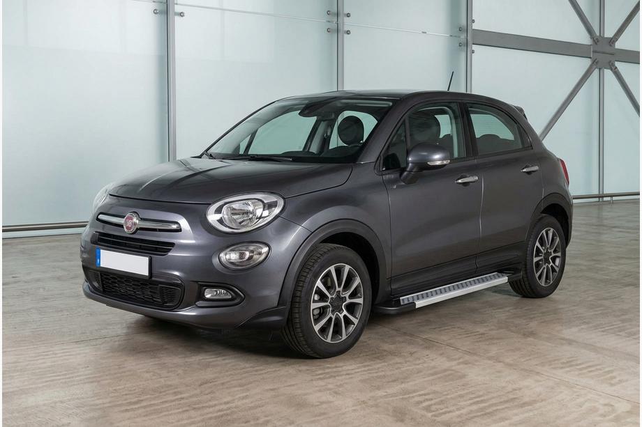 Fiat 500X 2014–2024 Sidosteg New Vision Grey (2 st, aluminium) Image