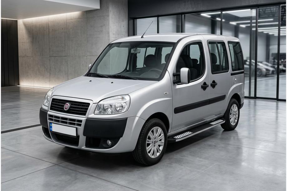 Fiat Doblo I 2005–2010 Sidosteg Tayga V2 (2 st, aluminium) Maxi hjulbas Image