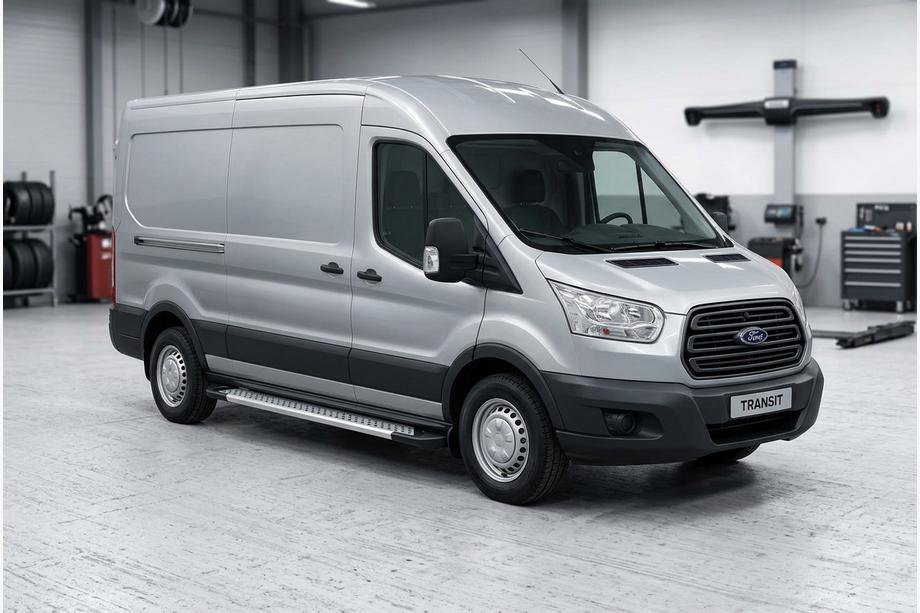 Ford Transit 2014– Sidosteg New Vision Grey (2 st, aluminium) L1 (Standard) Image