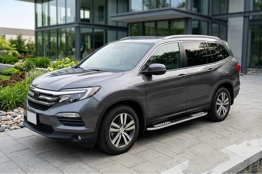 Honda Pilot 2015–2022 Sidosteg Tayga V2 (2 st, aluminium) Foto 1