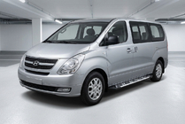 Hyundai H300, H1, Starex 2008–2020 Sidosteg Sunrise (2 st, aluminium) foto 1
