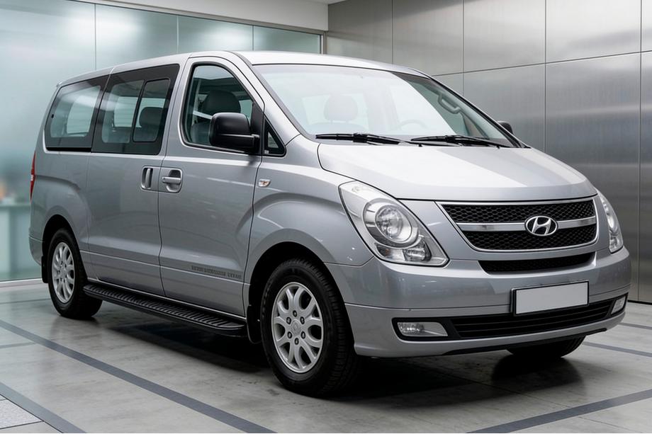 Hyundai H300, H1, Starex 2008–2020 Sidosteg Tayga Black (2 st, aluminium) Image