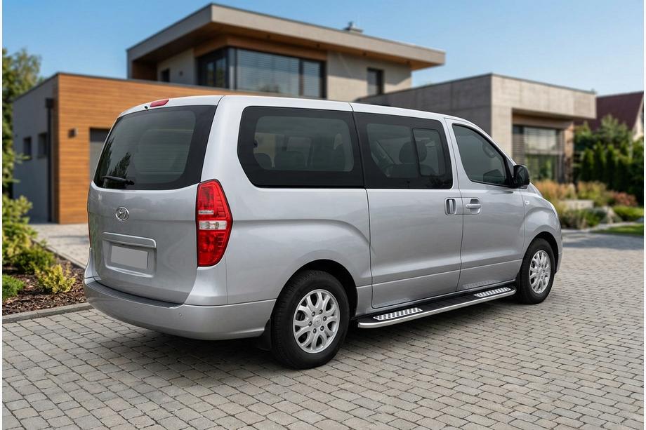Hyundai H300, H1, Starex 2008–2020 Sidosteg Tayga V2 (2 st, aluminium) Image