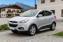 Hyundai IX-35 2010–2015 Sidosteg New Vision Grey (2 st, aluminium) foto 1