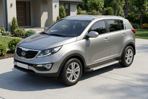 Kia Sportage 2010–2015 Sidosteg New Vision Grey (2 st, aluminium) foto 1
