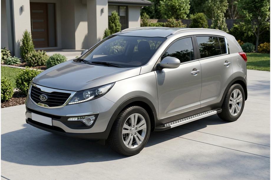 Kia Sportage 2010–2015 Sidosteg New Vision Grey (2 st, aluminium) Image