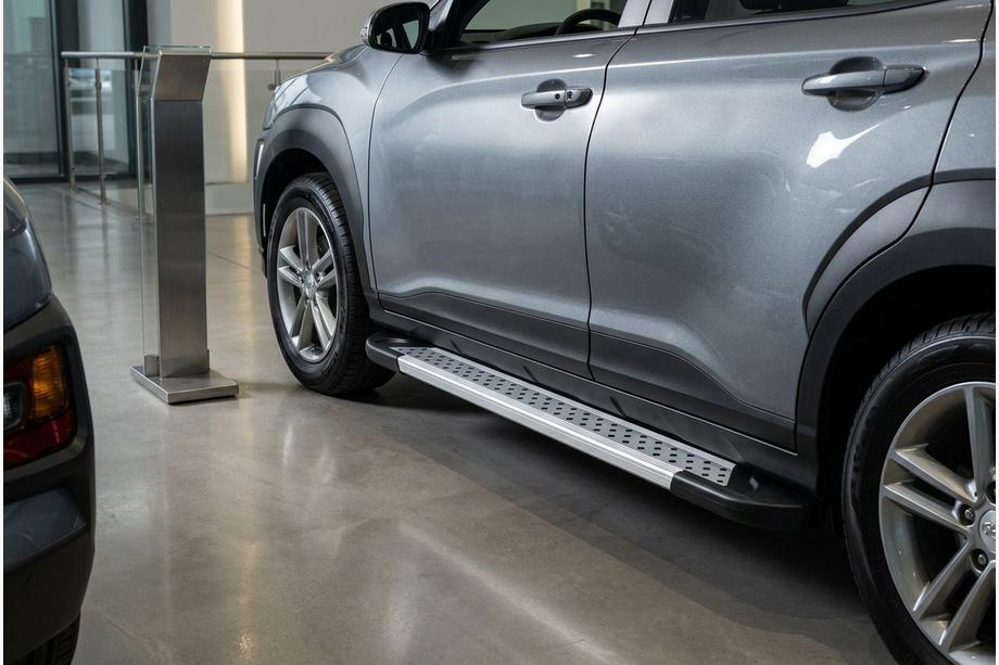 Hyundai Kona 2017–2023 Sidosteg New Vision Grey (2 st, aluminium) Image