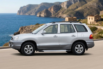Hyundai Santa Fe 1 2000–2006 Sidosteg New Vision Grey (2 st, aluminium) foto 1