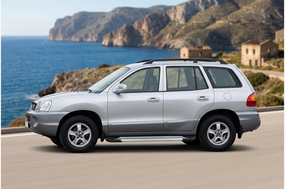 Hyundai Santa Fe 1 2000–2006 Sidosteg New Vision Grey (2 st, aluminium) Image