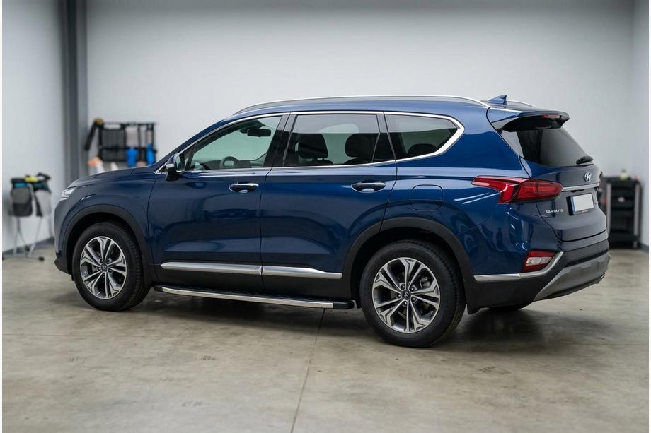 Hyundai Santa Fe 4 2018–2023 Sidosteg BlackLine (2 st, aluminium) Image