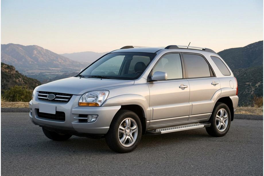Kia Sportage 2004–2010 Sidosteg New Vision Grey (2 st, aluminium) Foto 1