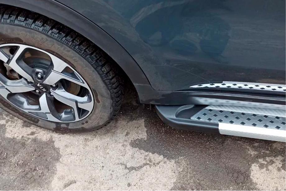 Kia Sportage 2015–2021 Sidosteg New Vision Grey (2 st, aluminium) Foto 2