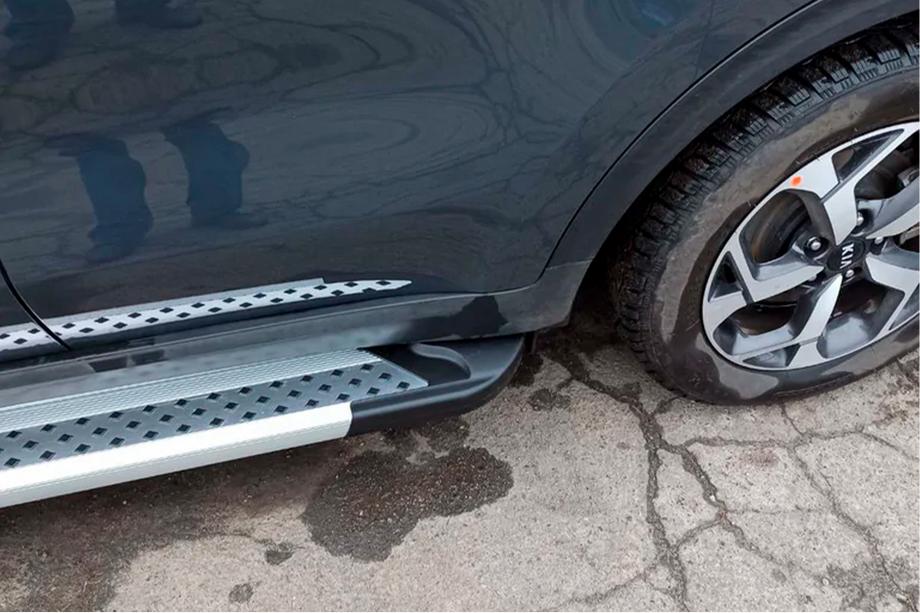 Kia Sportage 2015–2021 Sidosteg New Vision Grey (2 st, aluminium) Foto 3