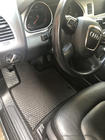 Audi Q7 2005–2015 EVA bilmattor (svarta) 3 rader (6 mattor) foto 2