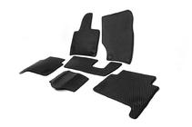 Audi Q7 2005–2015 EVA bilmattor (svarta) 3 rader (6 mattor) foto 20