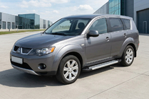 Mitsubishi Outlander 2006–2012 Sidosteg New Vision Grey (2 st, aluminium) foto 1