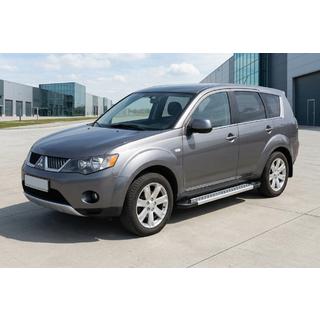 Sidosteg New Vision Grey (2 st, aluminium) Mitsubishi Outlander 2006–2012 foto 1