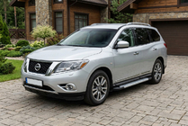 Nissan Pathfinder R52 2012–2021 Sidosteg New Vision Grey (2 st, aluminium) foto 1