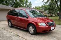 Chrysler Voyager 2001–2007 Sidosteg Maya Red (2 st, aluminium) foto 1