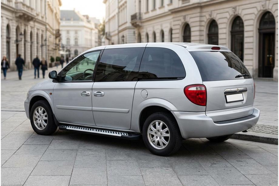 Chrysler Voyager 2001–2007 Sidosteg Line (2 st, aluminium) Image