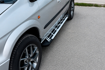 Chrysler Voyager 2001–2007 Sidosteg Sunrise (2 st, aluminium) foto 3