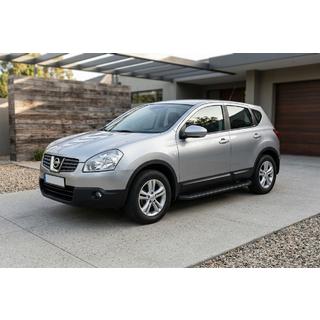 Sidosteg Tayga Black (2 st, aluminium) Nissan Qashqai 2007–2010 foto 1