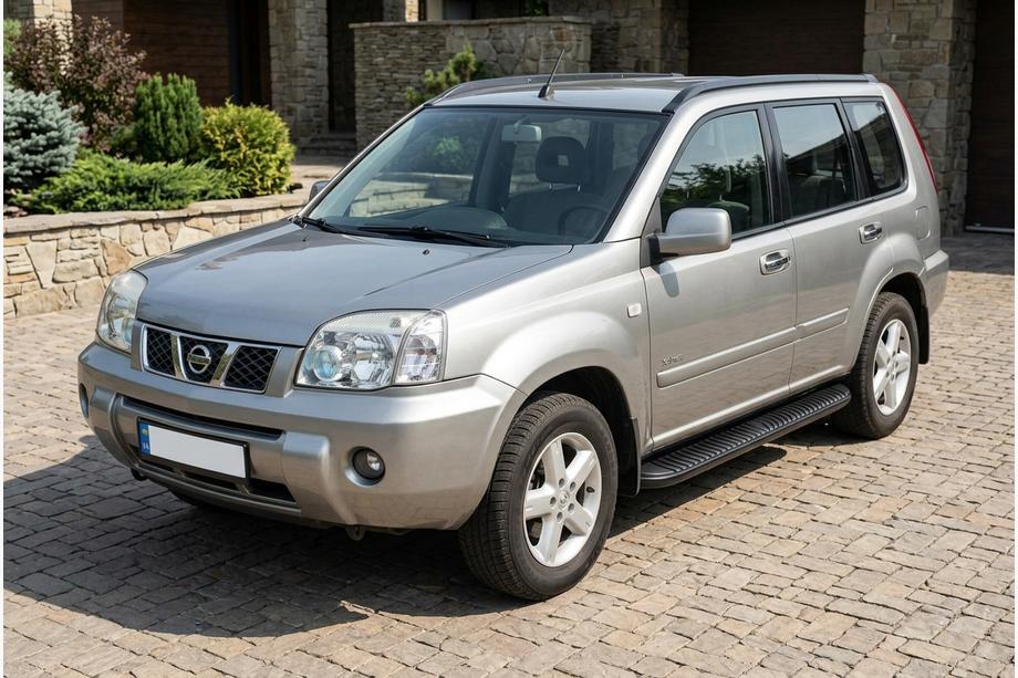 Nissan X-trail T30 2002–2007 Sidosteg Tayga Black (2 st, aluminium) Image