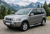 Nissan X-trail T30 2002–2007 Sidosteg Tayga V2 (2 st, aluminium) foto 1
