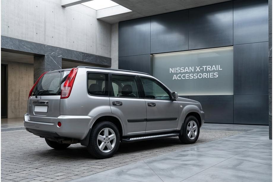 Nissan X-trail T30 2002–2007 Sidosteg New Vision Black (2 st, aluminium) Image