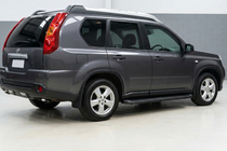 Nissan X-trail T31 2007–2014 Sidosteg Tayga Black (2 st, aluminium) foto 1