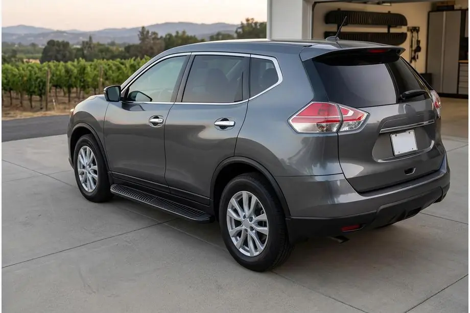 Nissan X-trail T32/Rogue 2014–2021 Sidosteg Tayga Black (2 st, aluminium) Foto 1