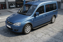 Opel Combo 2002–2012 Sidosteg Tayga Black (2 st, aluminium) foto 1