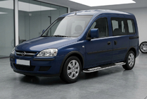 Opel Combo 2002–2012 Sidosteg Tayga V2 (2 st, aluminium) foto 1