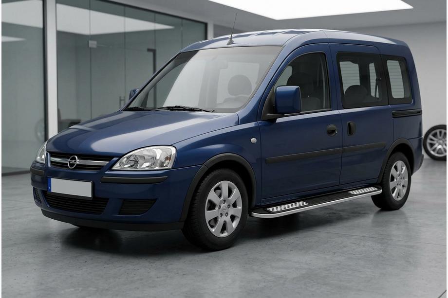 Opel Combo 2002–2012 Sidosteg Tayga V2 (2 st, aluminium) Image