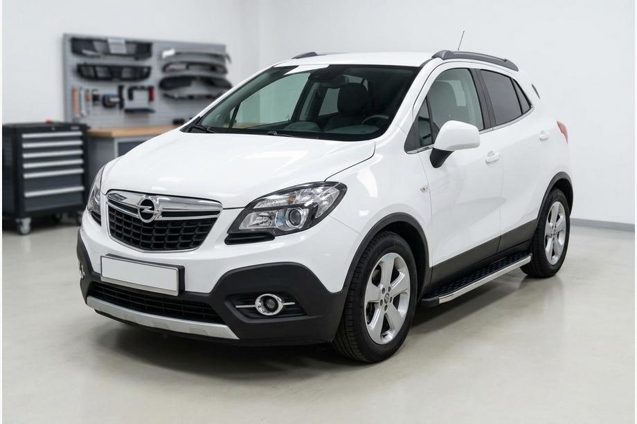 Opel Mokka 2012–2021 Sidosteg BlackLine (2 st, aluminium) Image