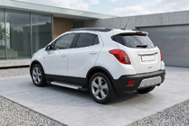 Opel Mokka 2012–2021 Sidosteg New Vision Grey (2 st, aluminium) foto 1