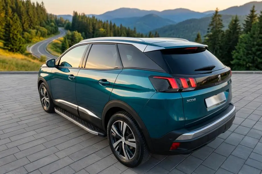 Peugeot 3008 2016–2023 Sidosteg BlackLine (2 st, aluminium) Image