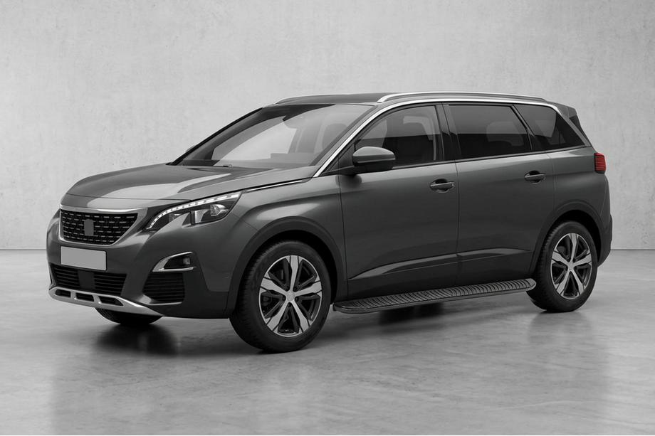 Peugeot 5008 2016–2023 Sidosteg Tayga Black (2 st, aluminium) Image