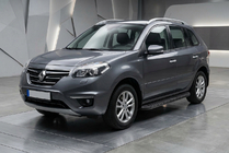 Renault Koleos 2008–2016 Sidosteg Tayga Black (2 st, aluminium) foto 1