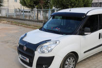 Fiat Doblo II 2010–2022 Vindrutespoiler (svart blank, 5 mm) foto 12