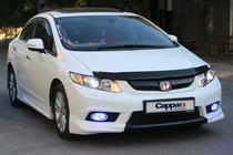 Honda Civic Sedan IX 2011–2016 Huvdeflektor (EuroCap) foto 2