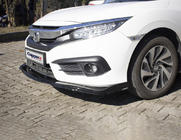 Honda Civic Sedan X 2016–2021 Frontläpp till främre stötfångare V1 (svart) foto 2