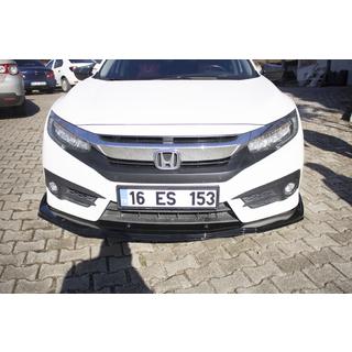 Frontläpp till främre stötfångare V1 (svart) Honda Civic Sedan X 2016–2021 foto 4