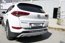 Hyundai Tucson TL 2016–2021 Bakre stötfångardiffusor EuroCap 2016-2018 (ABS) foto 6
