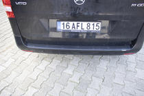 Mercedes Vito/V-klass W447 2014– Bakre stötfångarskydd EuroCap (ABS) foto 3