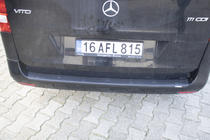 Mercedes Vito/V-klass W447 2014– Bakre stötfångarskydd EuroCap (ABS) foto 4