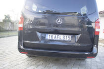 Mercedes Vito/V-klass W447 2014– Bakre stötfångarskydd EuroCap (ABS) foto 6